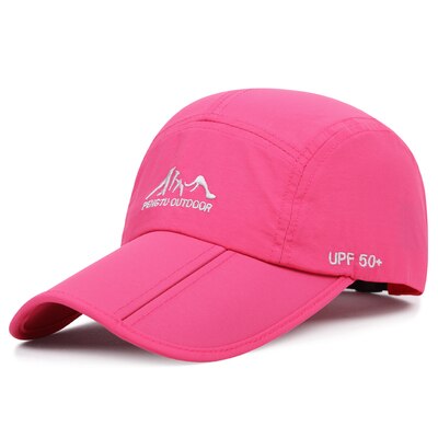 Mannen Vissen Cap Opvouwbare Unisex Baseball Cap UPF50 Lichtgewicht Mannen Baseball Hoed Outdoor Ultra-Dunne Waterdichte Hoed One Size: Red