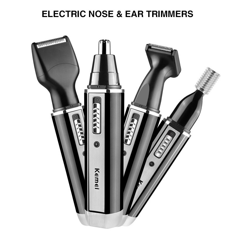 4 IN 1 Electric Shaving Hair Nose Trimmer For Men Intimate Areas Clipper Trimmer Beard Eyebrow Nose And Ear Razor Hair Removal: Default Title