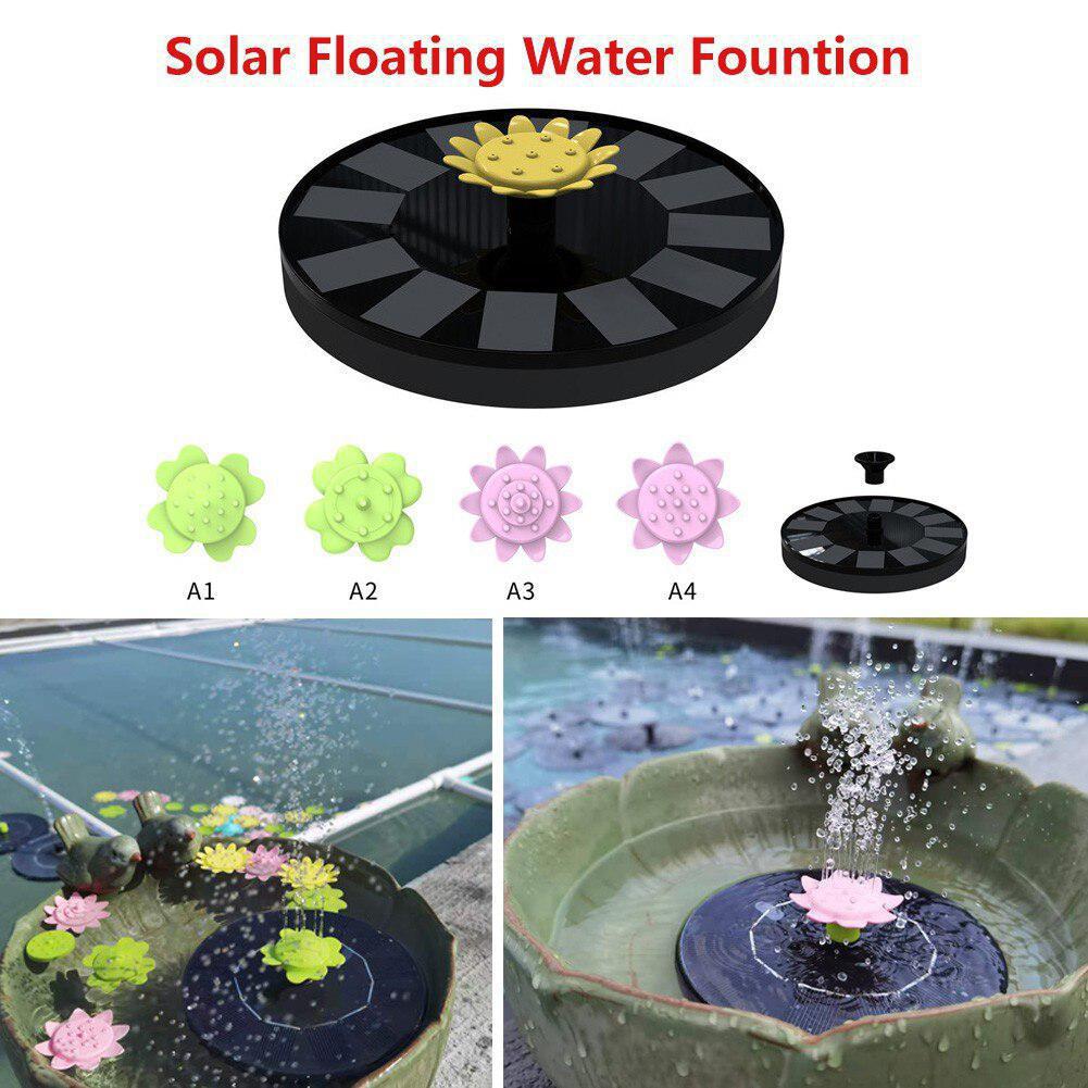 Decorative Water Fountain Flower Shape Solar Fountain for Garden Backyard Pond Outdoor Decoration