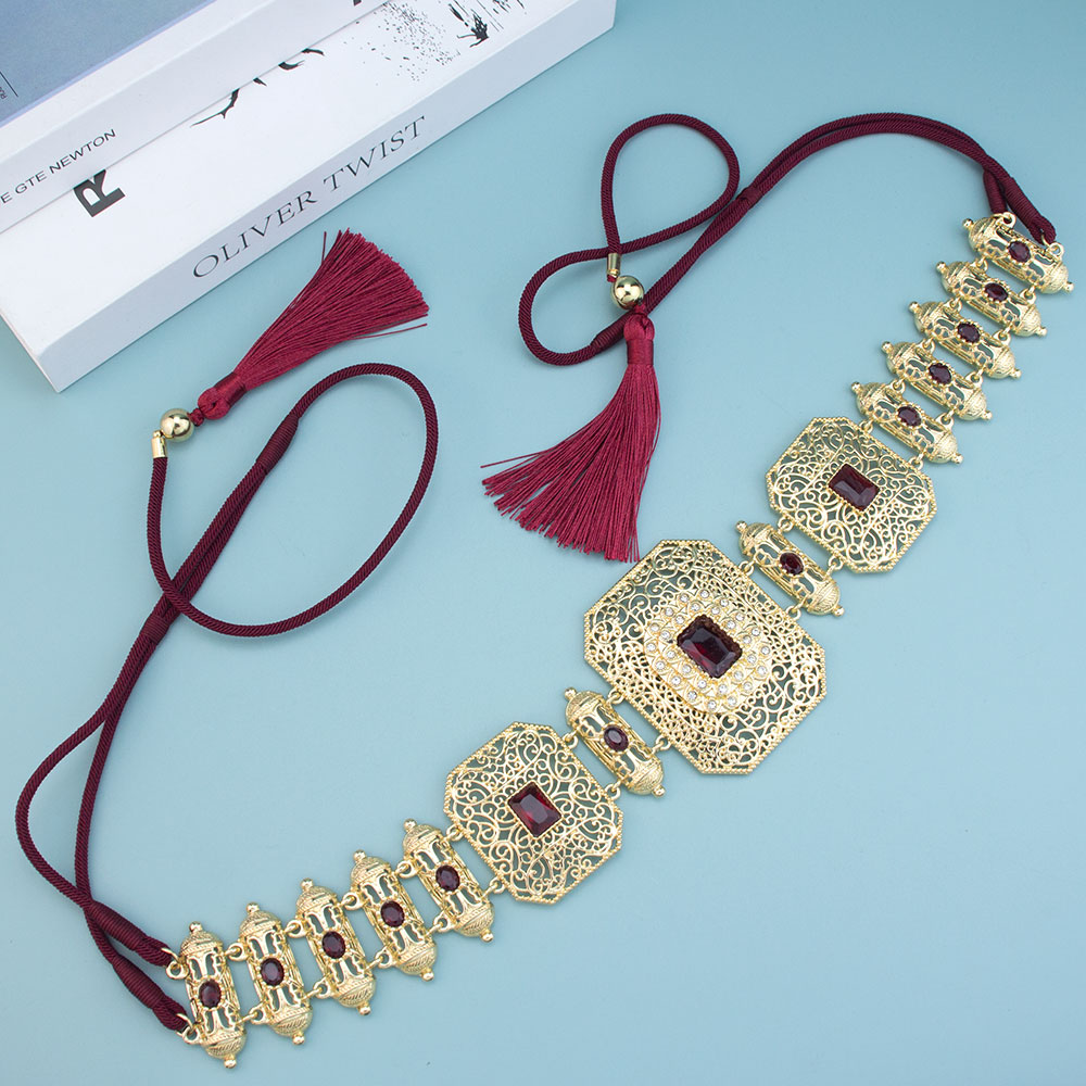 Neovisson Style arabe main corde taille chaîne marocain Caftan ceinture longueur réglable femmes robe ceinture dames préférée