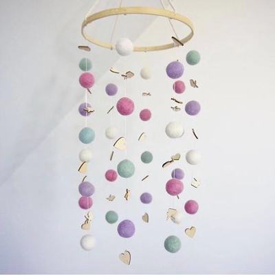 20cm * 60cm diy macaron cor bola de cabelo decoração banner decoração do quarto do bebê cama pára-choques crianças festa bolas crianças meninas decoração do quarto: H