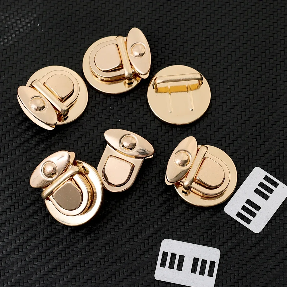 3pcs Women's Locks Clasp DIY Craft Hand Bags Purse Catch Buckles Metal Snap Clasp Closures Wallet Fasteners Wallet Buckle Totes