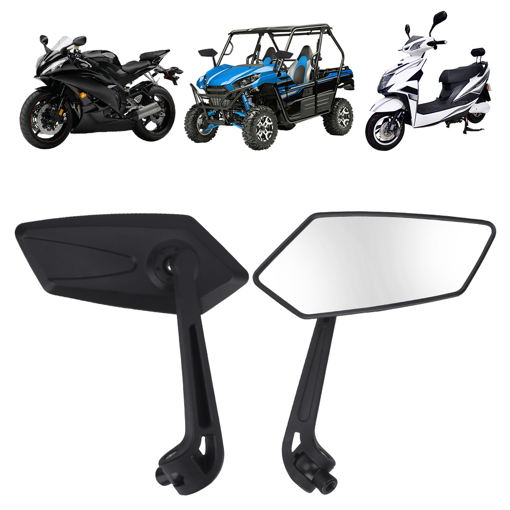 Universele motorfiets achteruitkijkspiegels zwart verstelbare zijspiegels motor voor cafe racer dirt pit bike elektrische accessoires