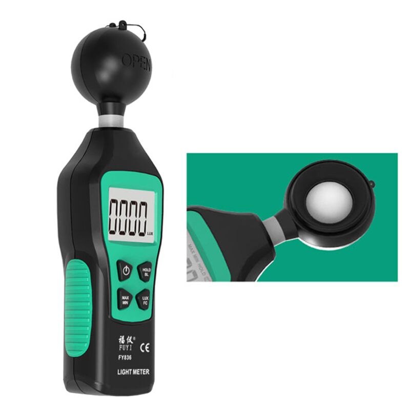 Mini Digital Luminometer 0-200000 LUX Light Meter LCD Display LED Photometer 40JE