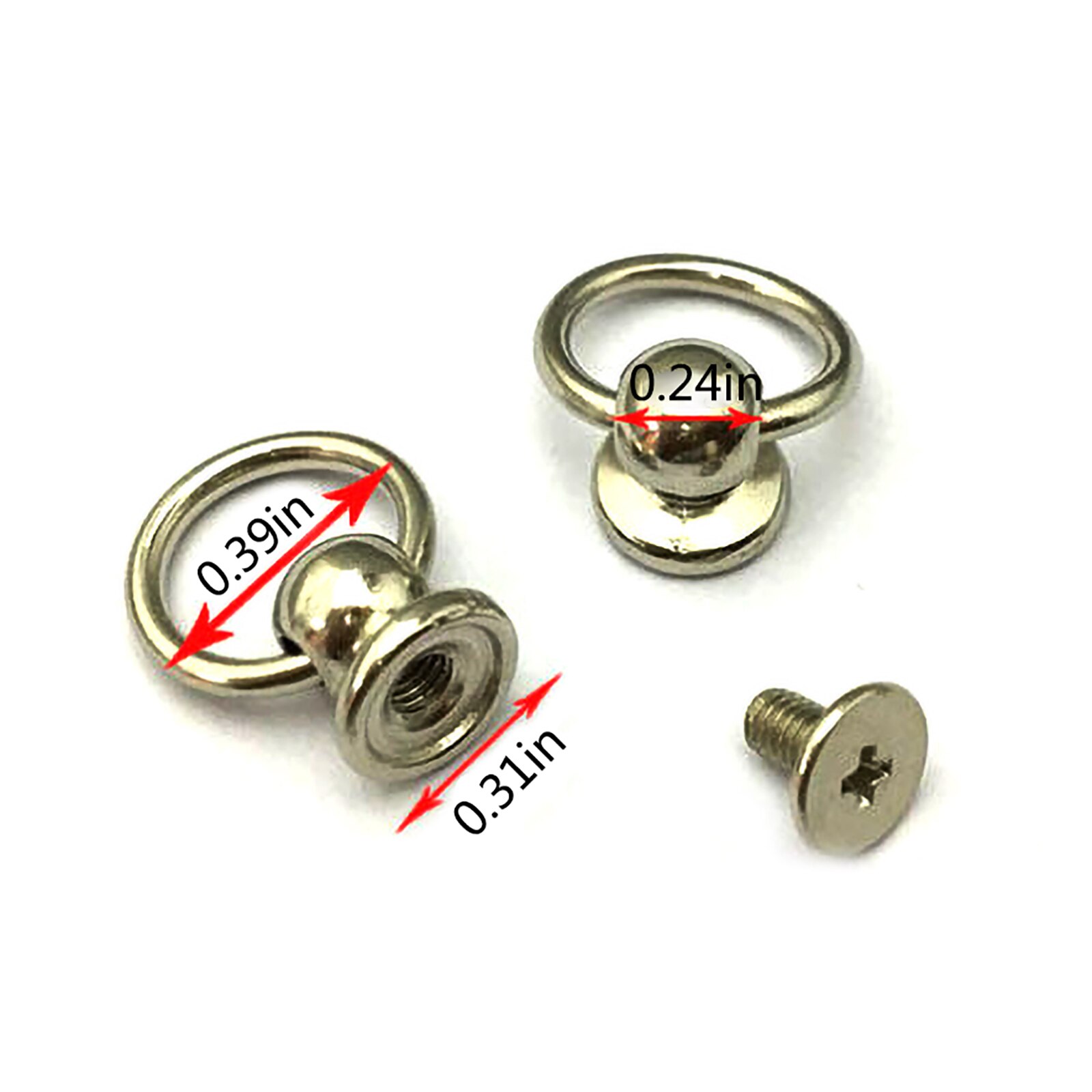 Rivets à tête ronde avec bouton Rivet, vis à tête pour homme