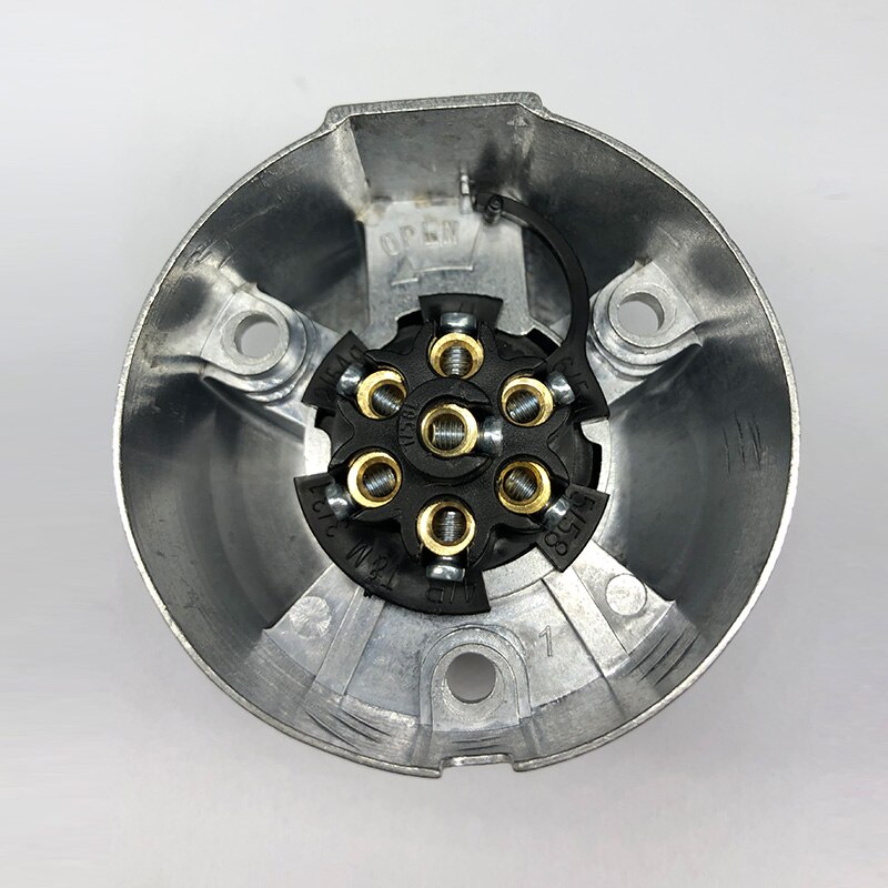 Lkw zubehör 12V 7Stift Aluminium Anhänger Buchse weibliche caravanas Lager anhänger zubehör Anhänger Teile Wohnwagen zubehör