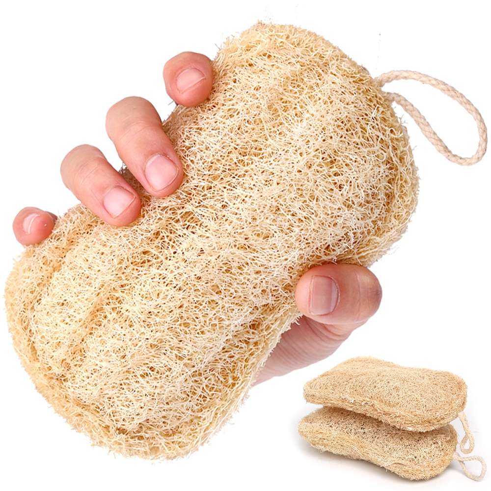 Ekologisk kökssvamp handgjord flerskikts naturlig luffa skrubber mot olja diskgryta rengöringsdyna ingen kemisk blekning