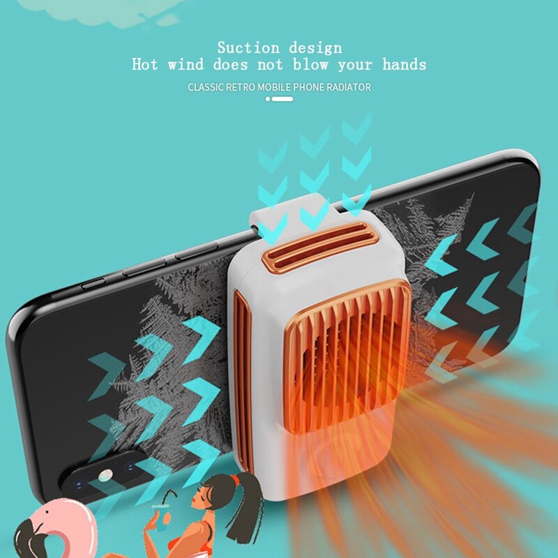 Phone Cooler DL03 - Semiconductor Heatsink - 5V USB Type-C/Android Port - Fits 65-85mm Width Phones