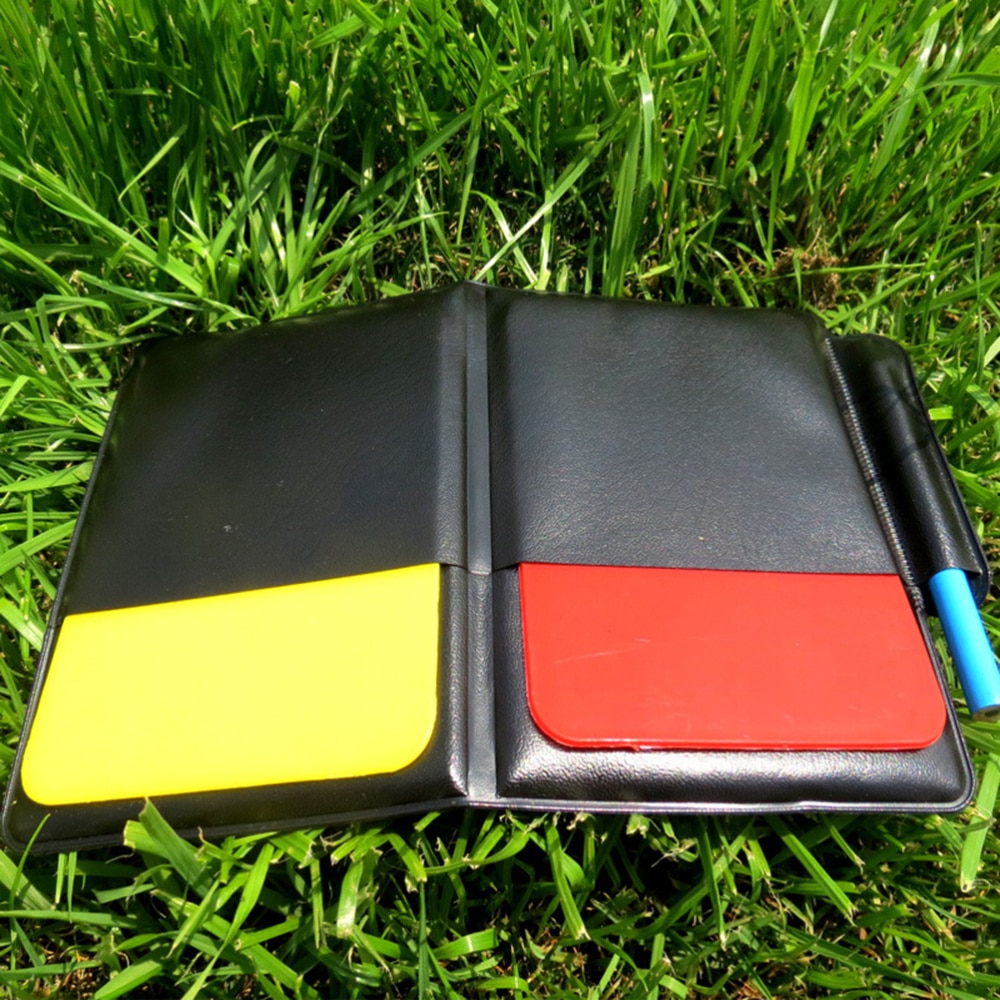 1PC Referee Card Set Easy to Use Red Card Yellow Card Red Yellow Cards for Football Match