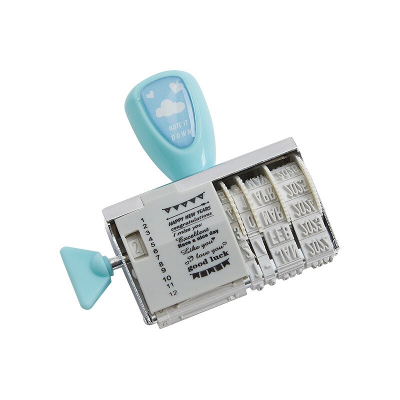 Retro date Year Month Day Number Blessings Decoration stamp Roller stamps for scrapbooking stationery DIY craft standard seal