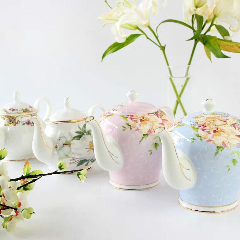Europese Koffie Bone China Ketel Theepot Engels Afternoon Thee Set Huishouden Grote Capaciteit Filter Keramische Pot Water Pot