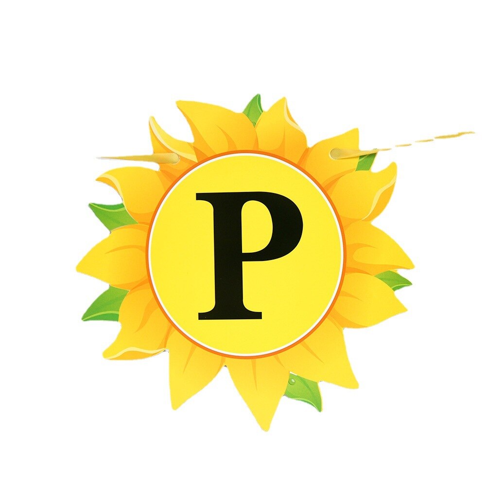 Birthday Banner Decor Sun Flower Happy Birthday Sunflower Card Ribbon Glitter Banner Baby Shower Family Party Decor Supplies