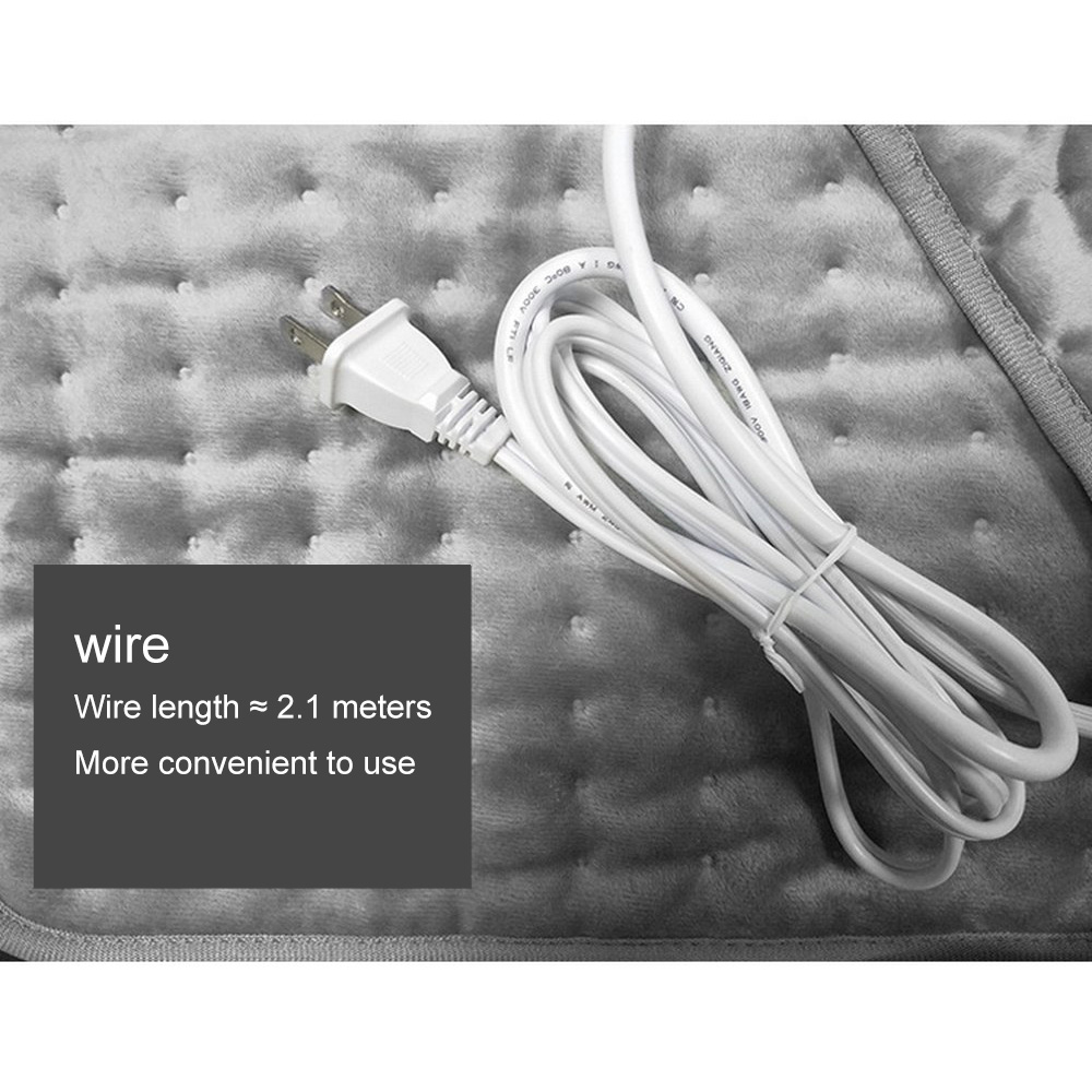 Värmedyna 60 x 30cm fysioterapi värmedyna liten för nacke rygg axel elektrisk filt smärtlindring värmeterapi alternativ