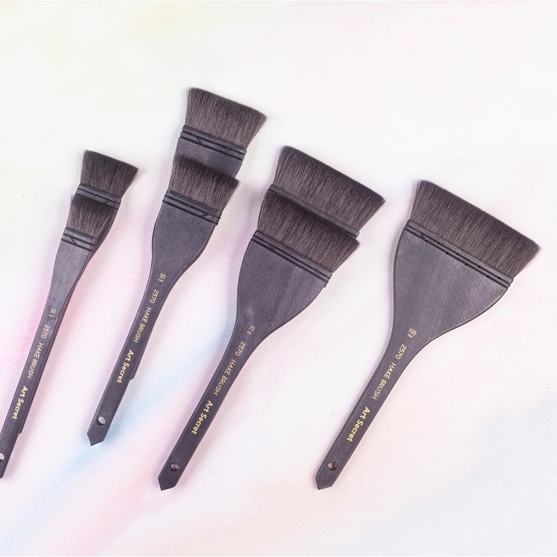 ArtSecret-dibujo de acuarela 2570 de alto grado, pincel negro grande, mezcla de pelo de ardilla, mango de madera, pinturas acrílicas, suministros de arte