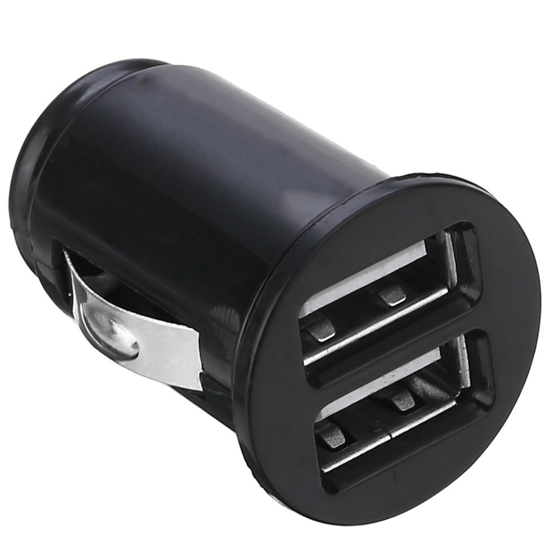 Mini adaptador de cargador de coche DC 12V 2.1A Dual 2 puertos USB adaptador de cargador de teléfono para el coche
