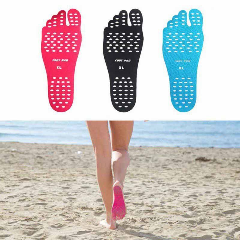 Sticker Shoes Stick on Soles Sticky Pads for Feet beach sock waterproof Hypoallergenic adhesive pad for Feet J2 s