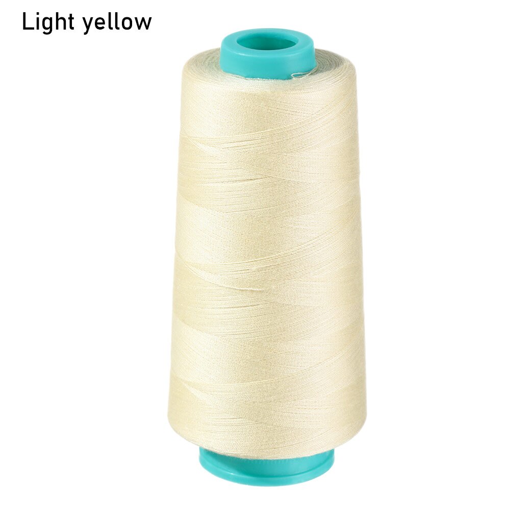 1Roll 3000Yards Polyester Sewing Thread 402 Embroidery Sewing Machine Threads High Speed Copy Line Clothing Sewing Accessory: light yellow