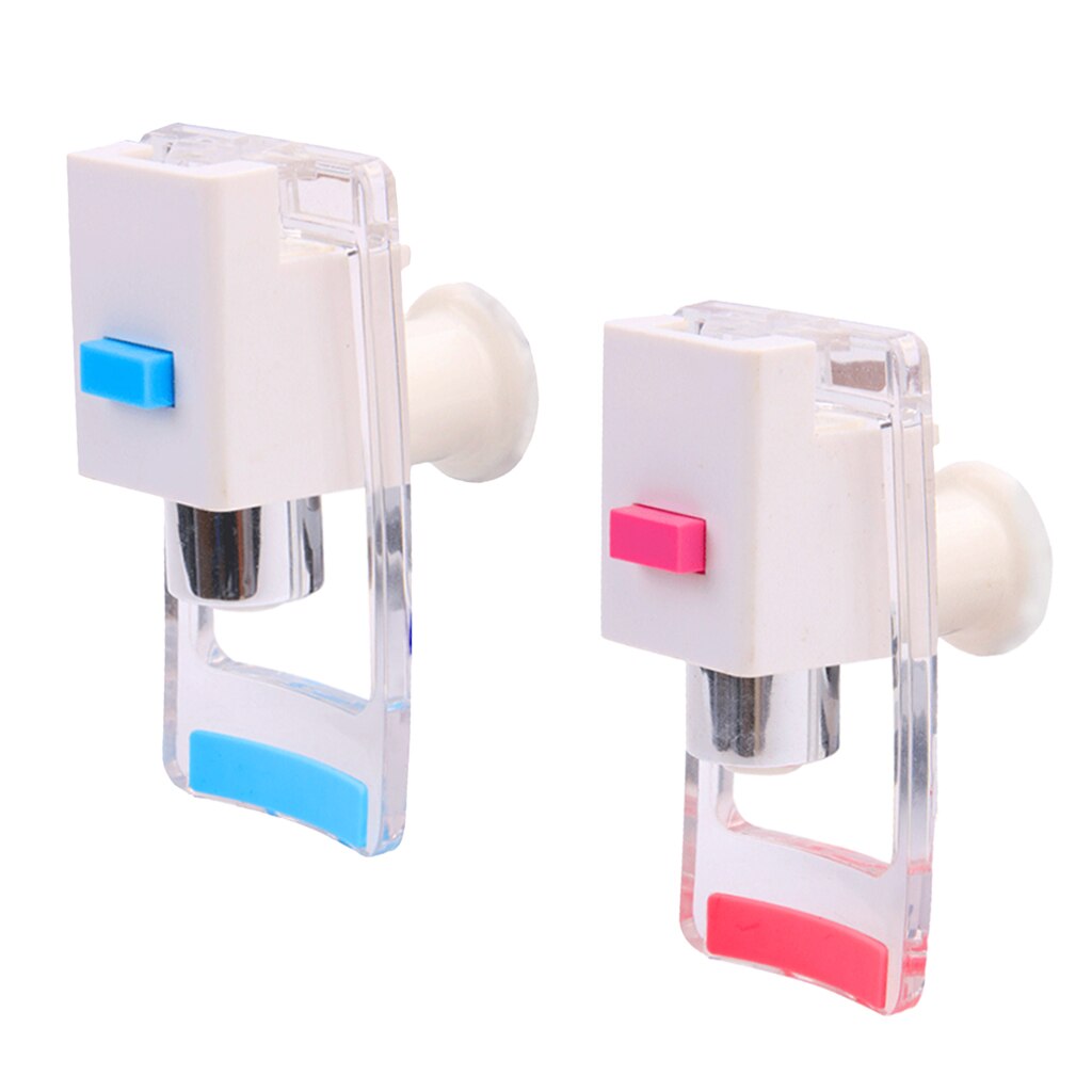 B Push Style Water Cooler Faucet, Blue/Red (Cold) Handle, (Pack Of 2)