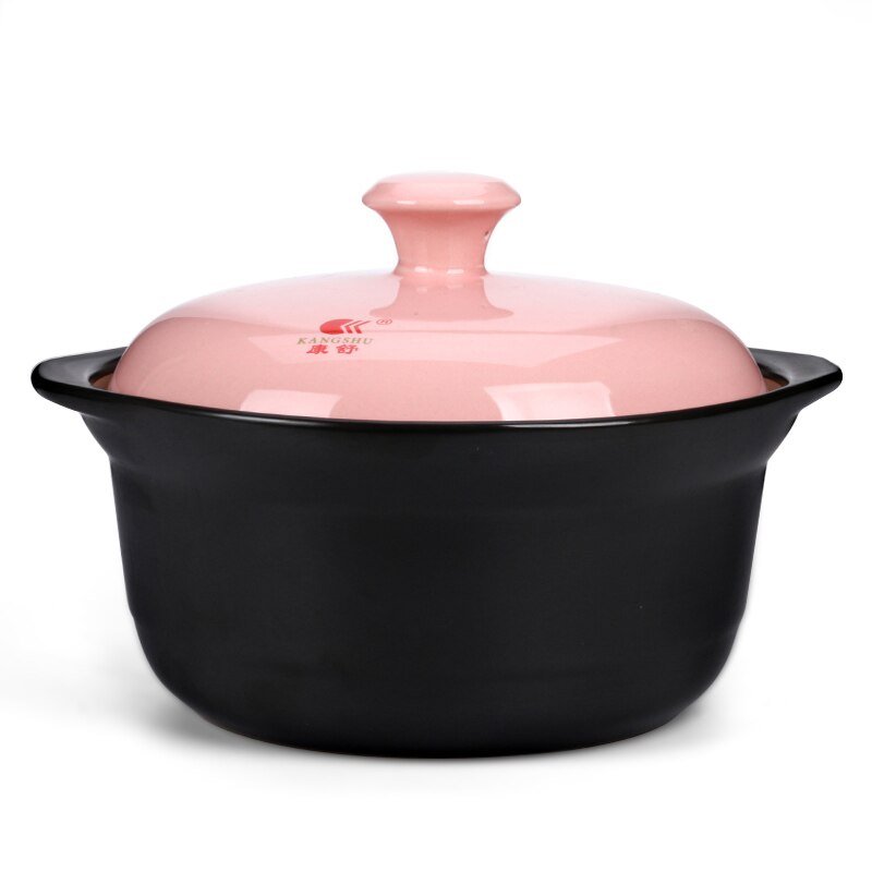Casserole High Temperature Health Soup Pot Korean Style Color Cover Wide Mouth Soup Pot Open Fire Casserole Household Shallow