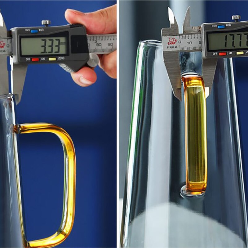 1600ml styl skandynawski żaroodporny szklany czajnik o dużej pojemności gospodarstwa domowego przeciwwybuchowy sok kawy dzbanek robić mleka filtr z pokrywką