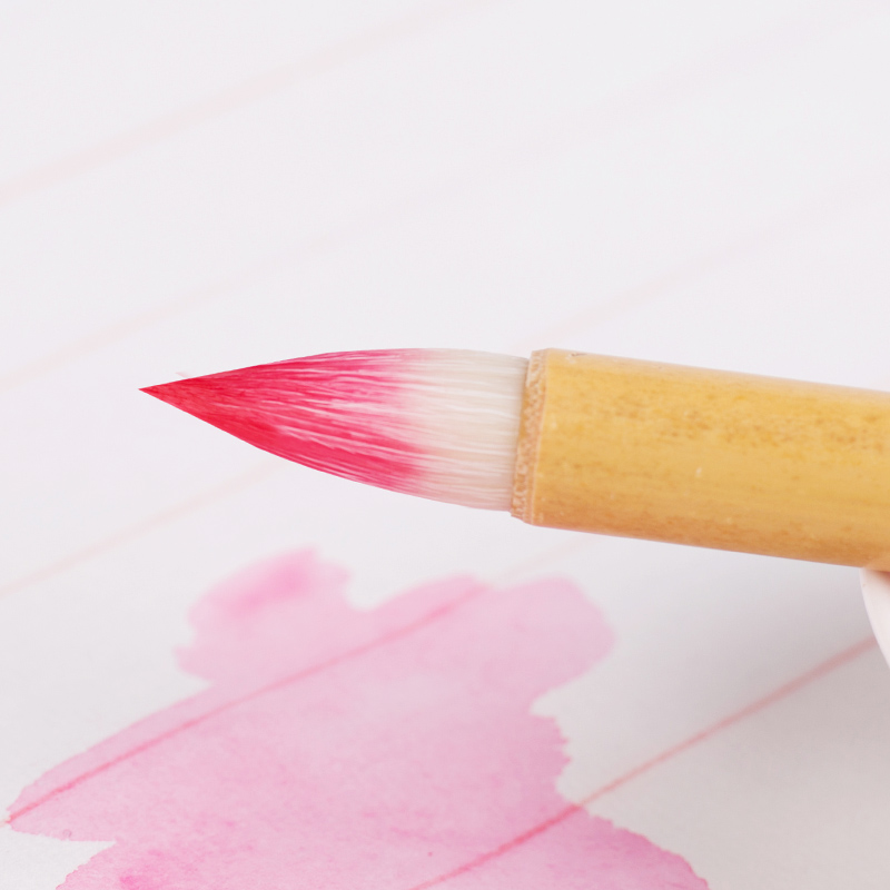 Artsecret-Pinceau En Laine De Chèvre, Poils Moelleux, Outil De Peinture