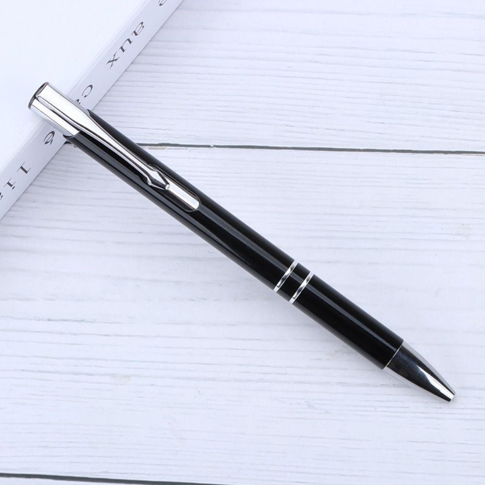 Luxury Metal Ballpoint Pen Waterproof Inktight Signature Pen Durable Multifunction Small Student Prizes: Burgundy