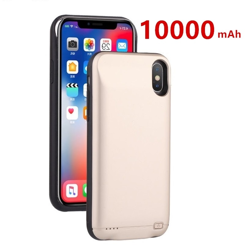 Hot 10000mAh ładowarka etui do iphone 6 6s 7 8 Plus Power Bank etui do ładowania dla iphone 11 Pro Max power bank Case