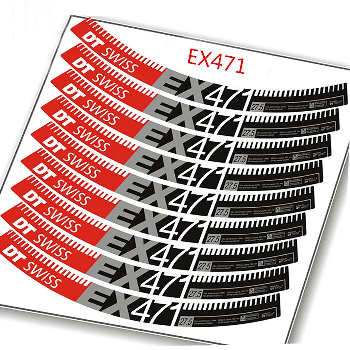 Wielen Stickers Dt Notubes 471EX /Decals Mtb Fiets... – Vicedeal