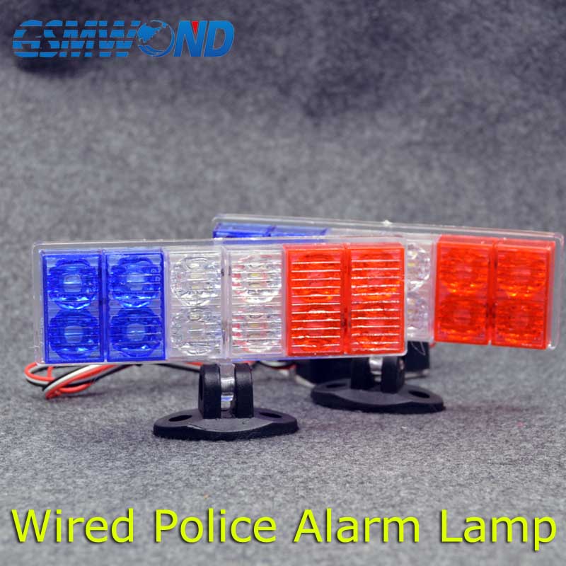 Wired Police Alarm Lamp, Strobe light, high brightness, DC 12V work, you can connect it to your home burglar GSM alarm system