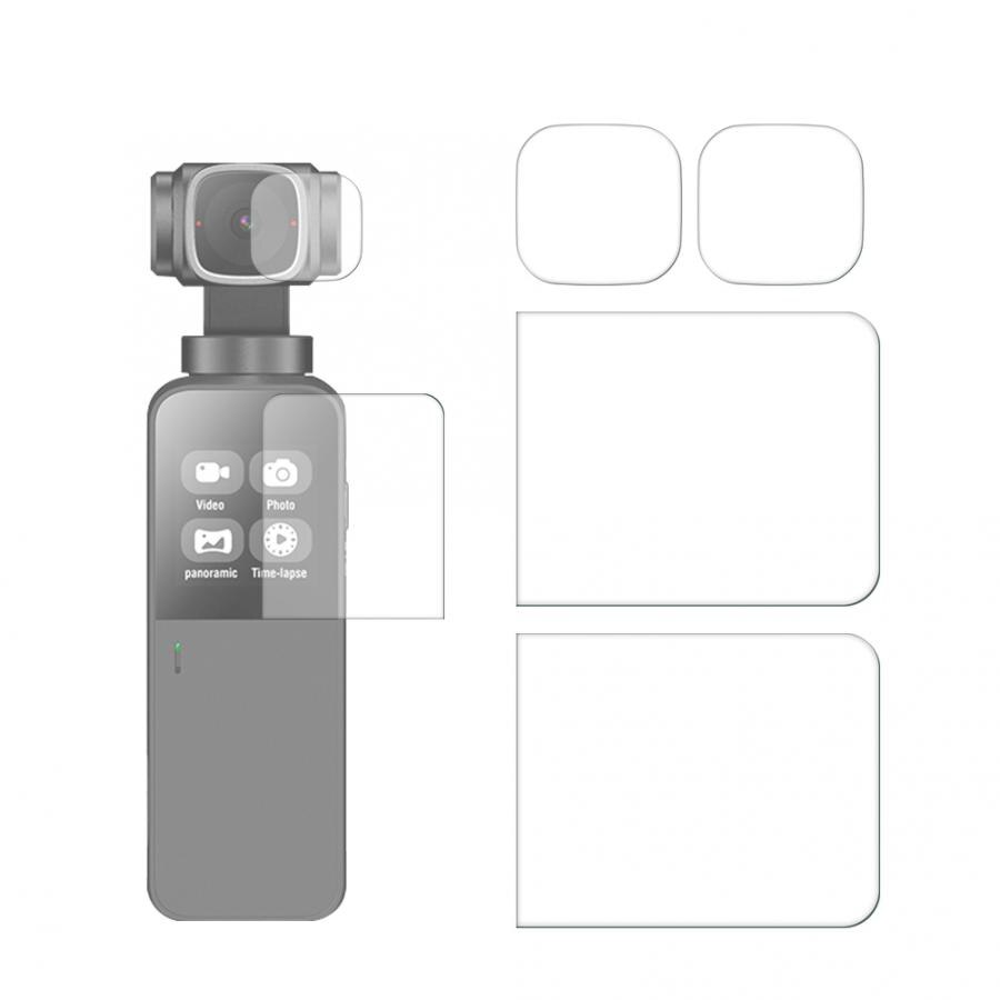 Herdet glass vanntett skjermlinsebeskyttelsesfilm til snoppa vmate lomme gimbal-kamera