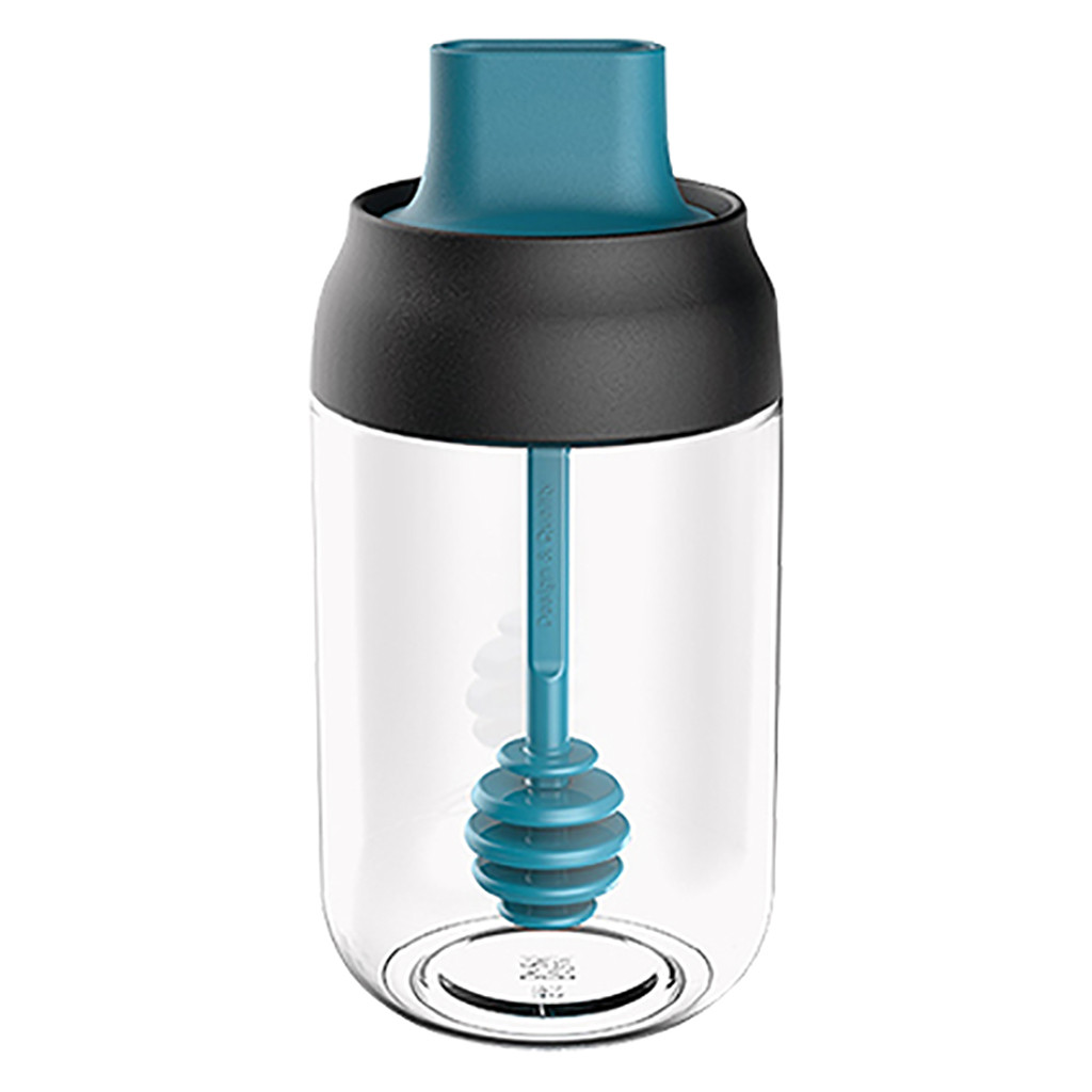 Tarros de condimentos, pincel de aceite, depósito de vidrio para condimentos, Kit de especias de cocina, botellas, pimienta, cuchara para miel, contenedor de almacenamiento de alimentos # T5P: B
