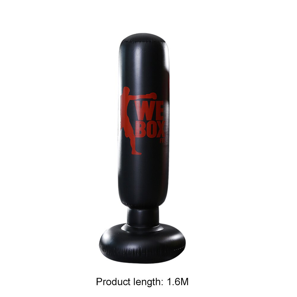 Saco de boxeo inflable, equipo de entrenamiento para aliviar la presión de Muay Thai: Red 1.6M