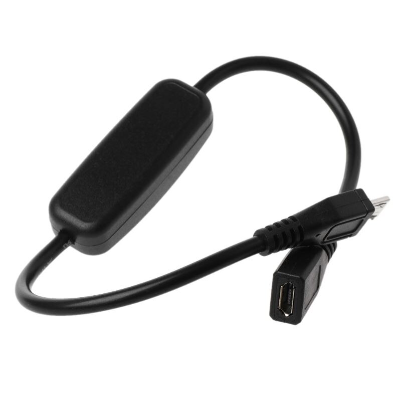 Câble d&#39;extension d&#39;alimentation Micro USB, interrupteur marche/arrêt pour Raspberry Pi