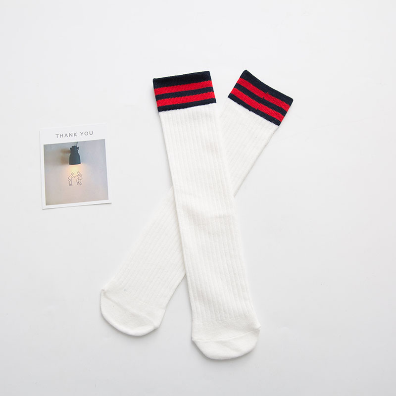 Schudden harajuku Leuke Japanse High School Meisjes Katoen lange sokken Losse Gestreepte Multi kleuren vrouwen Crew Sokken voor Herfst Winter: C1