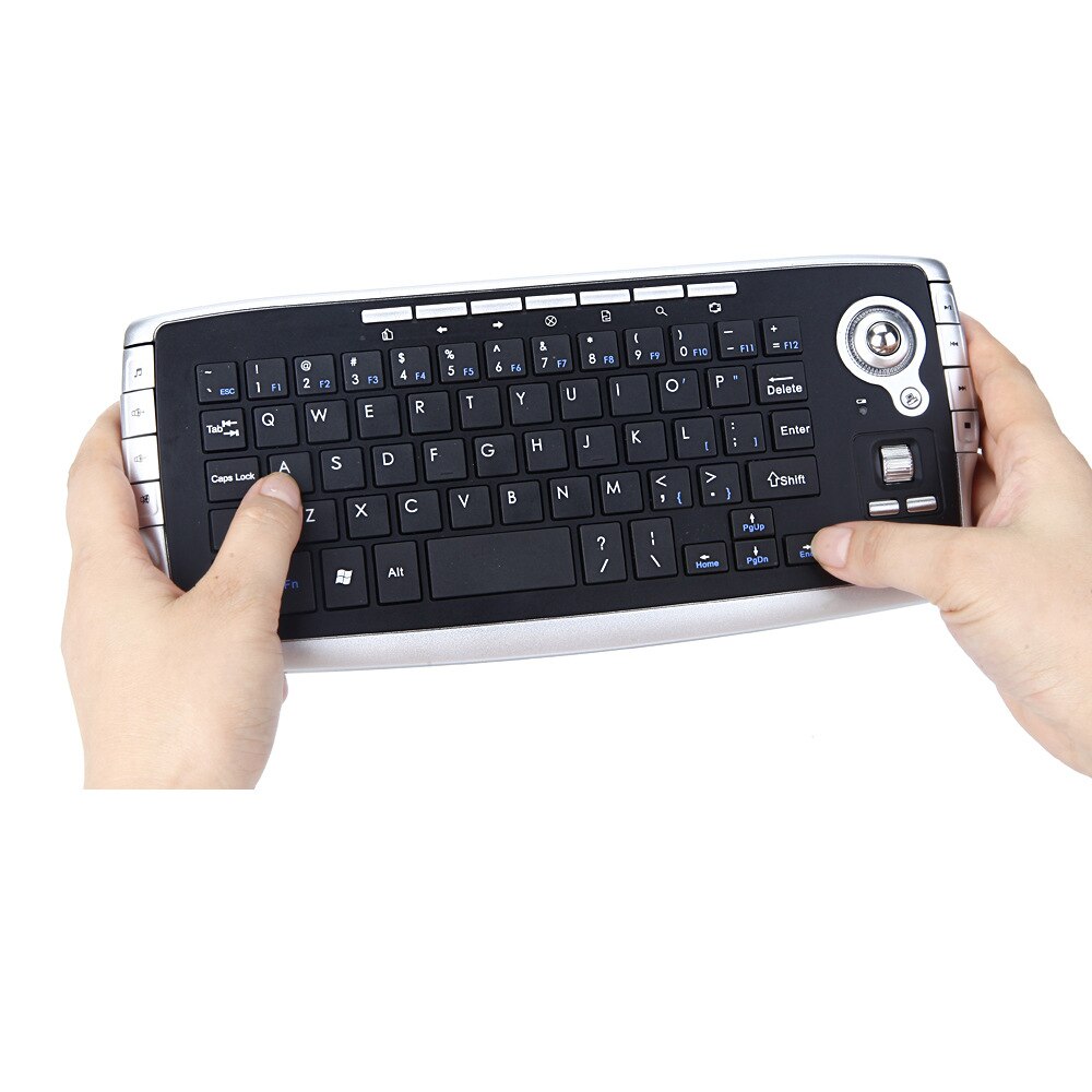Factory Direct Selling Wireless Trackball Keyboard Mini 2.4G Wireless Mouse And Keyboard One Multimedia Mouse Keyboard Suit