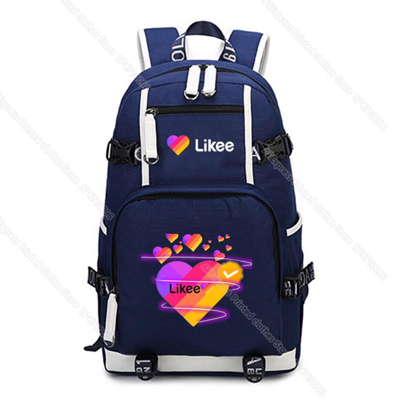 Casual Russia Style Likee Backpack Daily Back to School Mochila LIKEE Teens Boys Girls Rucksack: 17