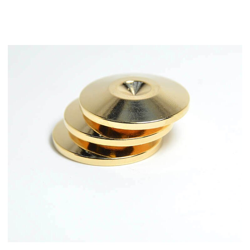 4setzt Gold Lautsprecher Spikes Subwoofer Spikes Isolation CD Verstärker Plattenspieler Pad Stand Fuß Nagel