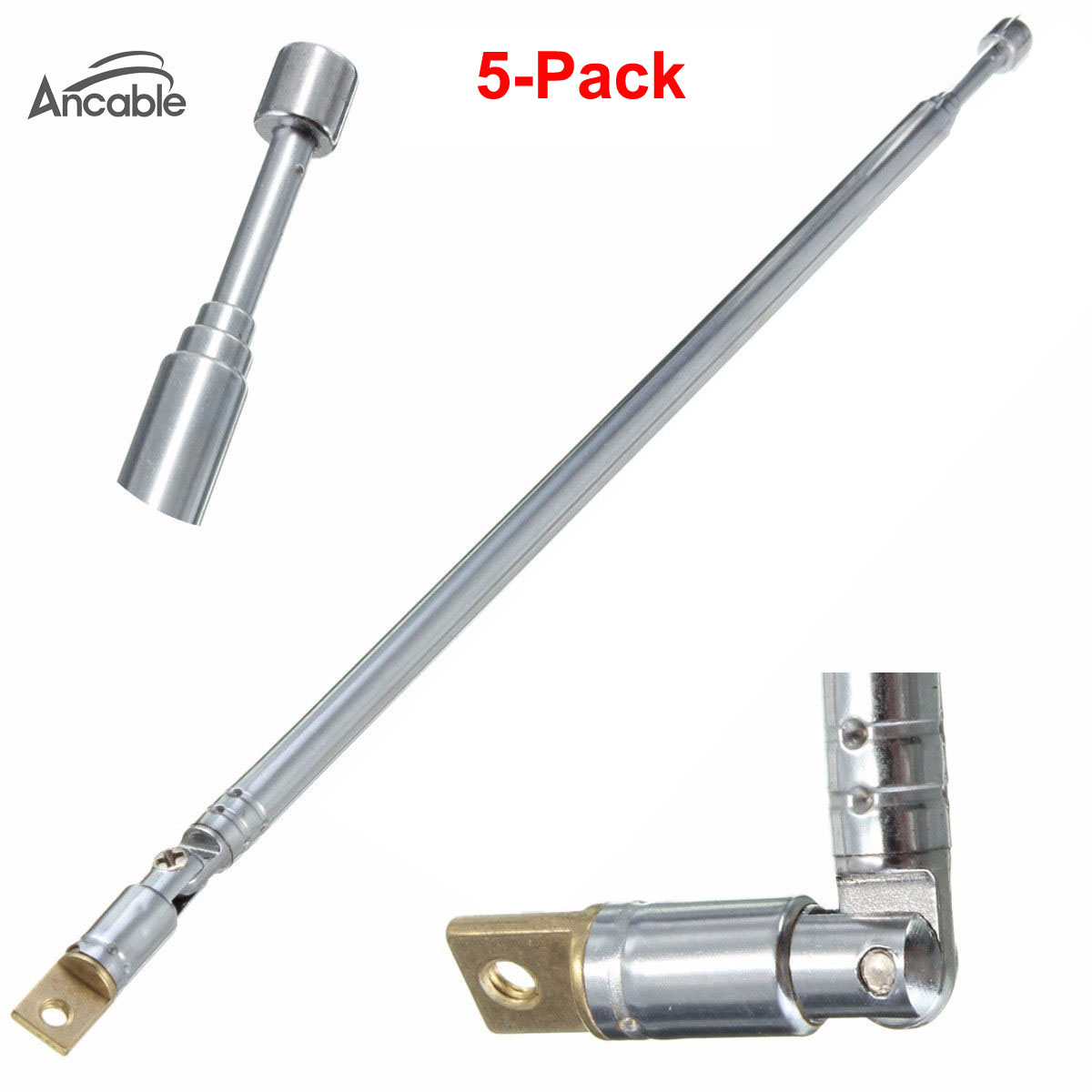 5-Pack Telescopic Antenna for DE1103 DE1104 DE1106 DE1107 DE1121 G5 E5 radios