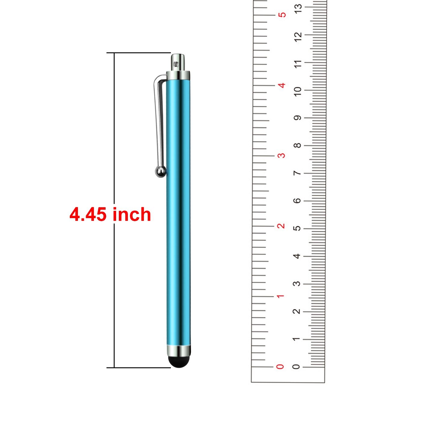 10 sztuk/partia uniwersalny metalowy rysik do ekranów dotykowych rysiki do iPada Apple Samsung Tablet wszystkie ekran pojemnościowy z klipsem