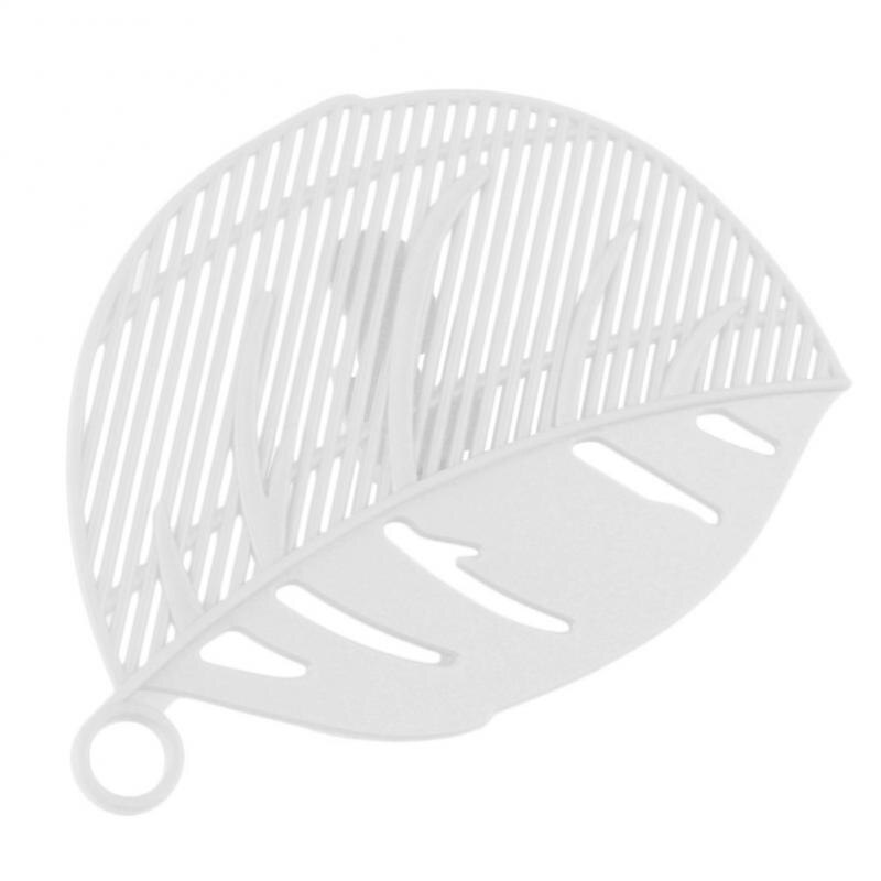 Riz lavage filtre déflecteur tamis Snap Type feuille forme légumes fruits haricots pois lavage Drain conseil plastique ustensiles de cuisine: 01