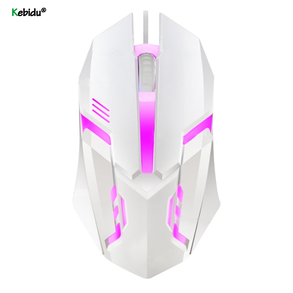 Kebidu S1 Gaming Muis 7 Kleuren Led Backlight Ergonomie Bekabelde Usb Gamer Muis Flank Kabel Optische Muizen Gaming Mouse