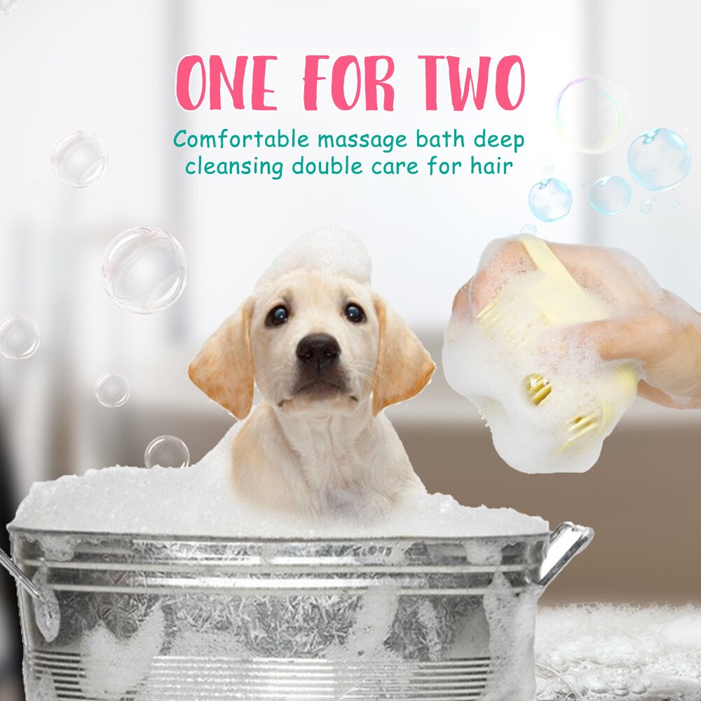 Pet Grooming Bad Borstel Kam Voor Katten Honden Zachte Siliconen Huisdier Spa Shampoo Massage Borstel Douche Ontharing Kam Huisdier producten