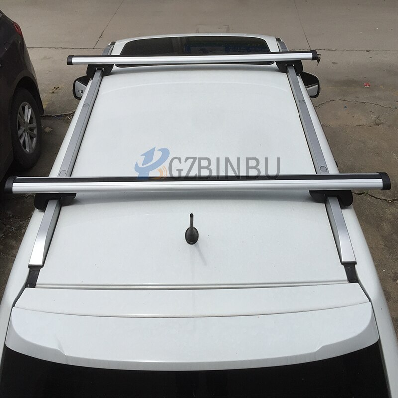 Roof crossbar Car roof luggage rack Roof aluminum luggage rack Locked track luggage rack 135cm Crossbar Baggage rack