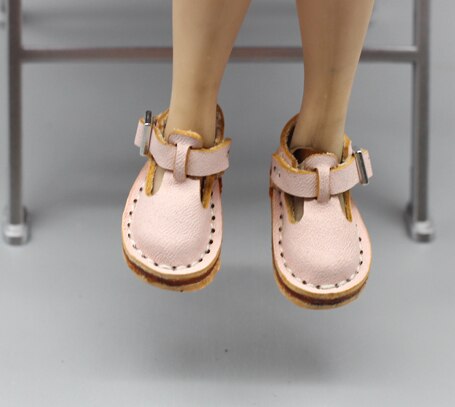 1 par 3.6 x 1.6cm sko egnet til 1/6 dukker, normal dukke, fælles bjd blyth, isnende, jecci five, licca body mini sko støvler: Billede 6 lyserød