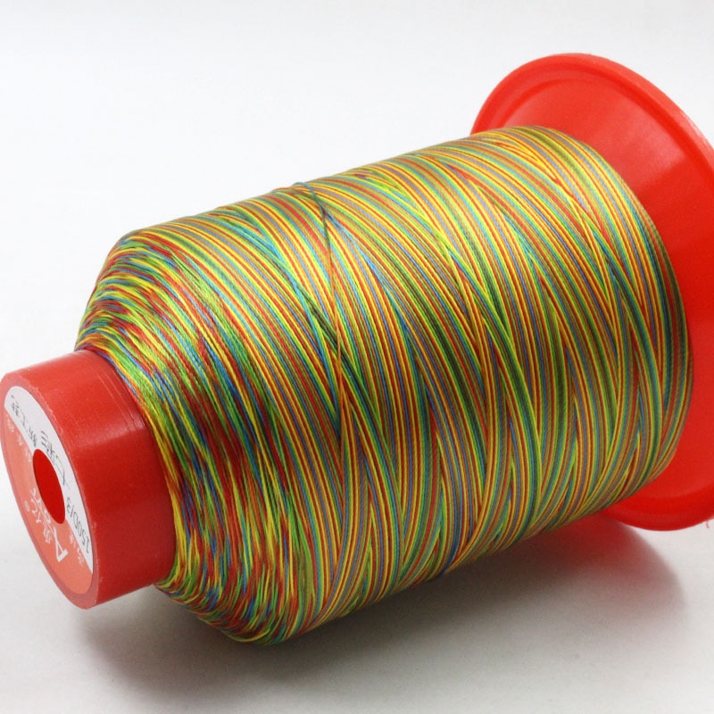 AOYI-Hilo de nailon de alta resistencia para teñir, máquina de pulir de alta resistencia, color arcoíris, 210D