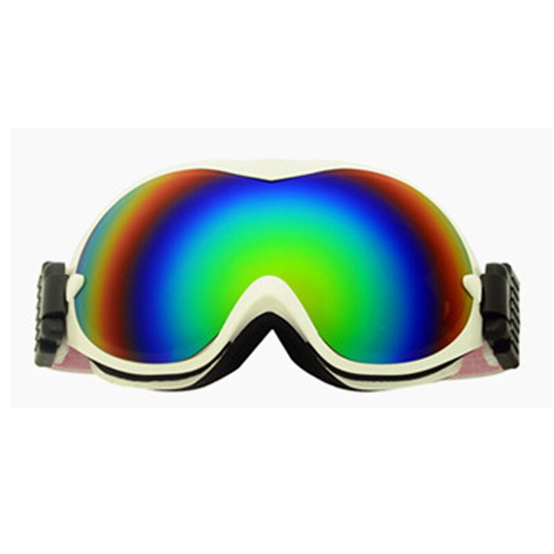 Børn sne skibriller til drenge piger anti-dug  uv400 dobbelt linse vinter snowboard briller googles ski brille børn ski briller: Hvid