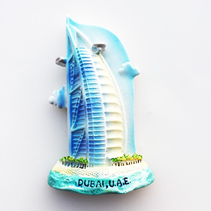 Dubai Toeristische Souvenirs Koelkast Magneten Khalifa-toren Saudi Arabië Koelkast Herdenkingsmunt Magneet Stickers Home Decoratie
