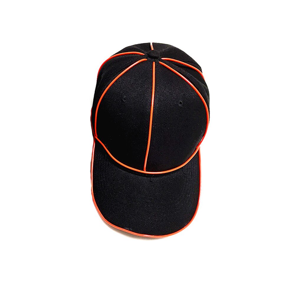 Brilho Chapéu Legal LEVOU o Chapéu Do Partido Cap Luminosa Neon Traje Do Partido DJ Fluorescente do DIODO EMISSOR de Luz BAR Performances de Dança Festa de Carnaval adereços: Vermelho