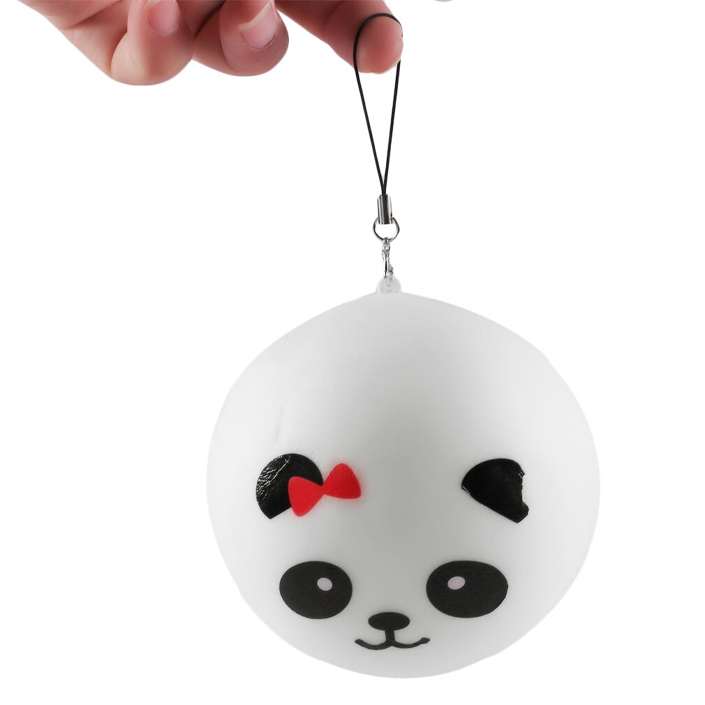 10cm draagbare, leuke, grote, squishy-speelgoed in panda-vorm, langzaam opkomend, speelgoed voor kinderen, mobiele telefoonhanger voor tassen