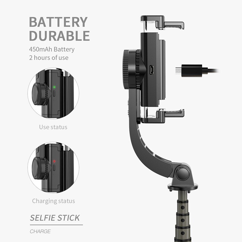 Statyw stabilizator Gimbal dla iPhone android telefon komórkowy uchwyt na komórkę aparat akcji telefon komórkowy Smartphone Selfie Stick Ginbal Pau